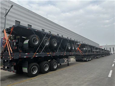 40 ton lastbil med flak